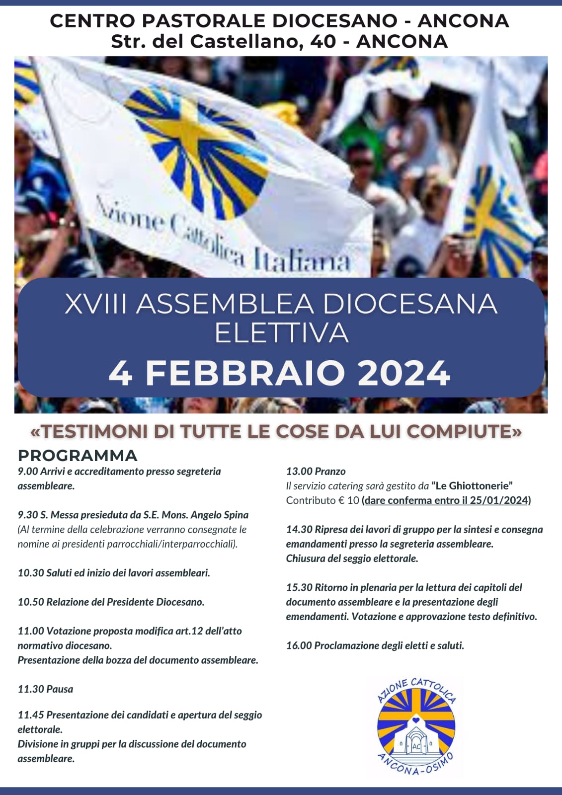 XVIII Assemblea Diocesana Elettiva 2024